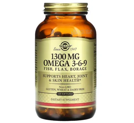 Омега 3-6-9 Solgar Omega 3-6-9 1300 мг м'які капсули №120