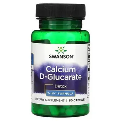 Кальцій D-глюкарат Swanson Calcium D-Glucarate, 60 капсул