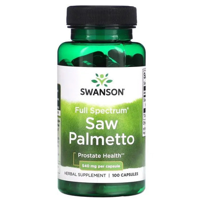 Со пальметто Swanson Saw Palmetto 540 мг, 100 капсул