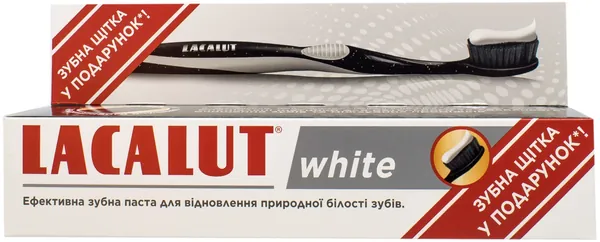 Набір Lacalut White Зубна паста 75 мл + Зубна щітка