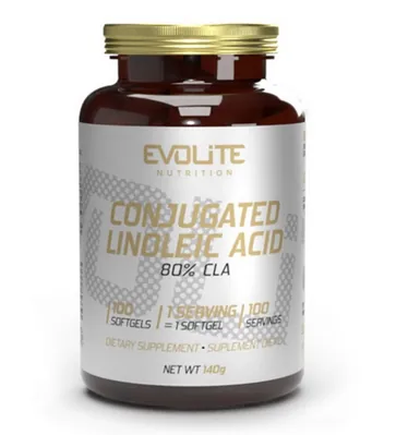 Кон'югована лінолева кислота Evolite Nutrition CLA, 100 м'яких гелевих капсул