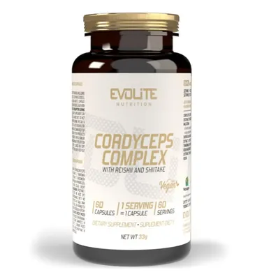 Кордіцепс Комплекс Evolite Nutrition Cordyceps Complex, 60 капсул
