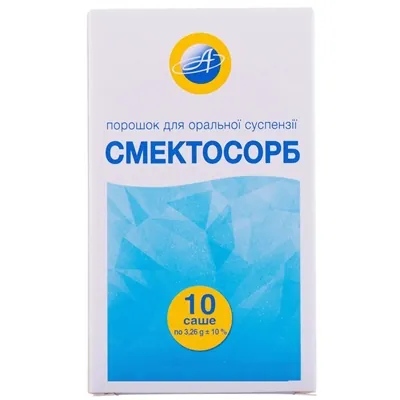 Смектосорб порошок д/ор. сусп. зі смак. ваніл. по 3.6 г №10 у саше