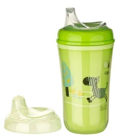 Поильник Baby-Nova 34123-3 с мягким носиком, зеленый, 250 мл