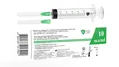 Шприц 10 мл  LC Laser Care 3-х компонентний з двома голками 23G (0,6 мм x 30 мм) і 21G (0,8 мм x 40 мм), 1 штука