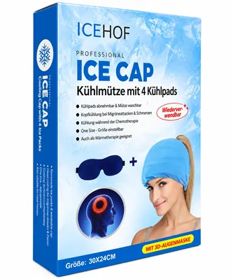 Термошапка ICEHOF Professional Ice Cap з 3D-маскою для очей в комплекті