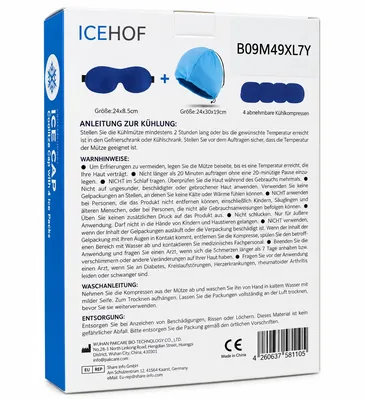 Термошапка ICEHOF Professional Ice Cap з 3D-маскою для очей в комплекті