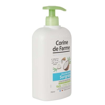 Гель-крем для душа Corine de Farme питательный с экстрактом Кокоса, 750 мл