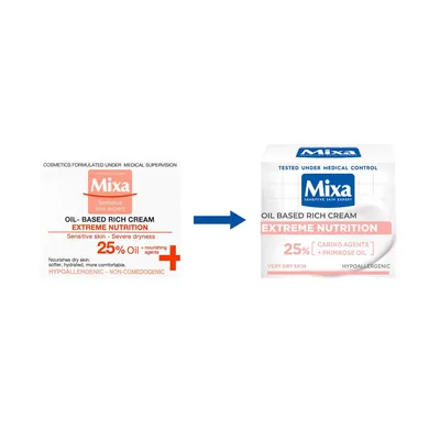 Крем Mixa Extreme Nutrition для дуже сухої чутливої шкіри, 50 мл