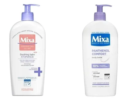 Бальзам для тіла Mixa Panthenol Comfort для зволоження та заспокоєння дуже чутливої шкіри дорослих, дітей та немовлят, 400 мл
