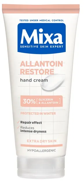Крем для рук Mixa Allantoin Restore з гліцерином відновлювальний для дуже сухої шкіри рук, 100 мл