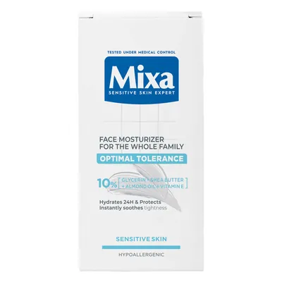 Крем Mixa Optimal Tolerance для всієї родини для чутливої шкіри обличчя, 100 мл