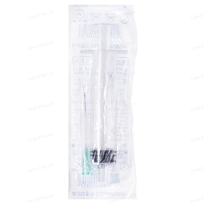Шприц 10 мл Hemoplast 3-х компонентний з голкою 21G (0,8 мм x 38 мм), 1 штука