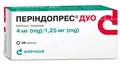 Періндопрес дуо таблетки по 4 мг/1.25 мг №30 (10х3)