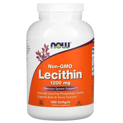 Лецитин NOW Lecithin 1200 мг мягкие гелевые капсулы №400