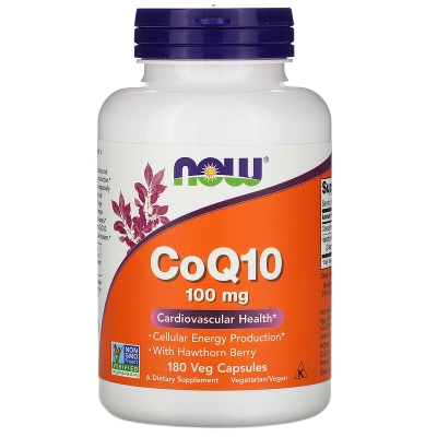 Коэнзим Q10 NOW CoQ10 100 мг мягкие капсулы №180