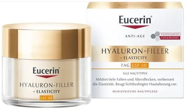 Крем для обличчя Eucerin Hyaluron-Filler + Elasticity SPF30 денний антивіковий для підвищення пружності шкіри (83568), 50 мл