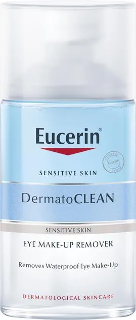 Засіб Eucerin DermatoClean для зняття водостійкого макіяжу з очей для чутливої шкіри (83579), 125 мл