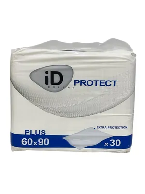 Пелюшки iD Expert Protect Plus одноразові поглинаючі, 60 см x 90 см, 30 штук