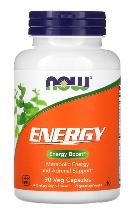 Диетическая добавка NOW ENERGY вегетарианские капсулы №90