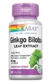 Гинкго билоба экстракт листьев Solaray Ginkgo Biloba вегетарианские капсулы №60
