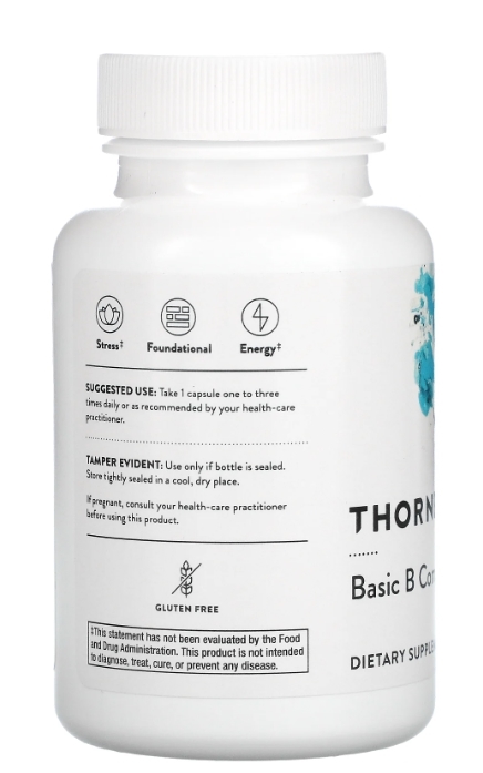 Витамины В-Комплекс Thorne Research Basic B Complex капсулы №60
