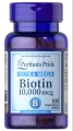 Биотин Puritan's Pride 10000 мкг, 100 капсул