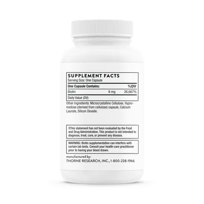 Біотин Thorne Research Biotin капсули №60