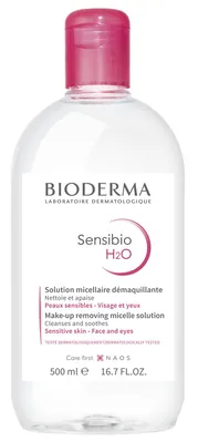 Лосьйон міцелярний Bioderma Sensibio Н2О для обличчя, для чутливої шкіри, 500 мл