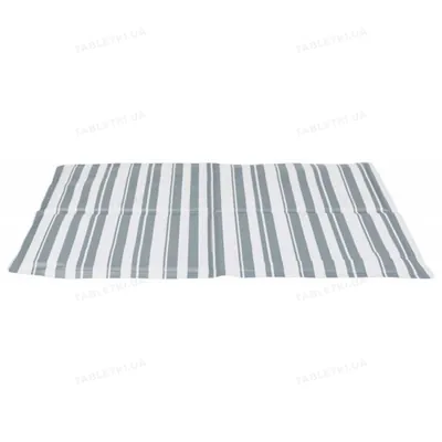 Підстилка для собак Trixie 28773 Cooling Mat охолоджуюча, розмір М 50х40 см, білий/сірий