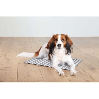 Підстилка для собак Trixie 28774 Cooling Mat охолоджуюча, розмір L 65х50 см, білий/сірий