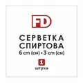 Серветки спиртові Family Doctor 30 мм х 60 мм №100