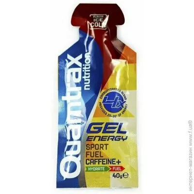 Енергетичний гель Quamtrax Nutrition Gel Energy Sport Fuel Caffeine+ кола, тюбик 40 г №18