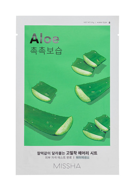 Маска тканевая для лица Missha Airy Fit Aloe Алоэ, 19 г