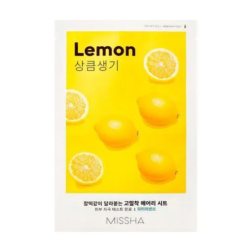 Маска тканинна для обличчя Missha Airy Fit Lemon Лимон, 19 г