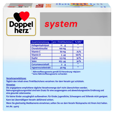 Доппельгерц System Коллаген 11.000 Куркума+ Имбирь раствор питьевой по 25 мл №30 во флак.