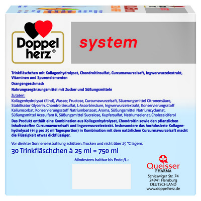 Доппельгерц System Коллаген 11.000 Куркума+ Имбирь раствор питьевой по 25 мл №30 во флак.