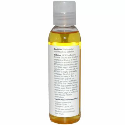Масло примулы вечерней NOW Evening Primrose Oil, 118 мл