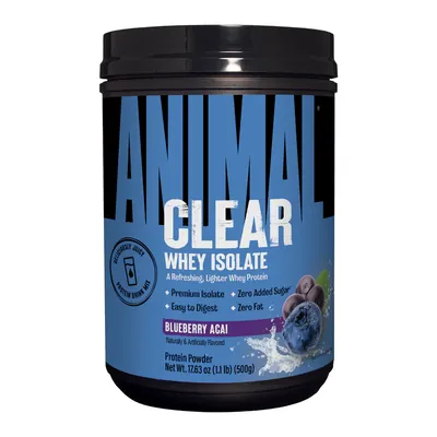 Протеїн сироватковий ізолят Universal Nutrition Animal Clear Whey Isolate чорниця-асаї, 500 г