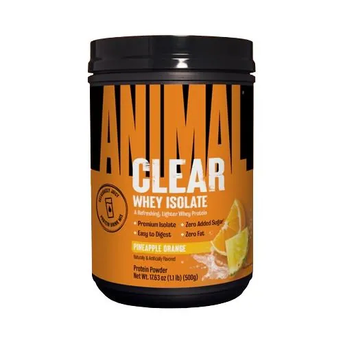 Протеїн сироватковий ізолят Universal Nutrition Animal Clear Whey Isolate ананас-апельсин, 500 г