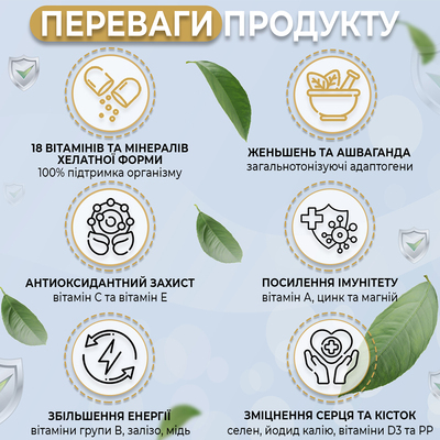 Мультивітамінний комплекс Вігард, 60 капсул
