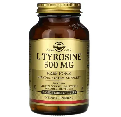 L-тирозин Solgar L-Tyrosine 500 мг вег. капсули №100