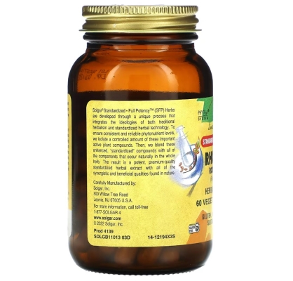 Solgar Экстракт корня Родиолы, 60 капсул