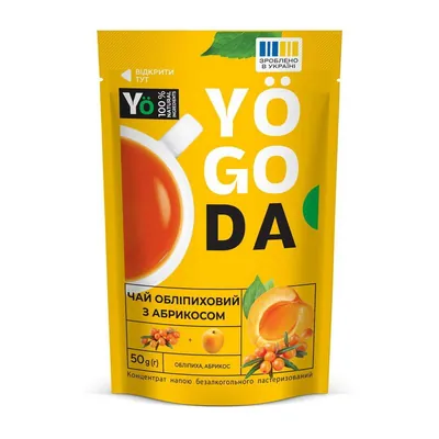 Чай-концентрат Yogoda обліпиха та абрикос, 50 г
