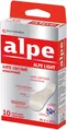 Пластир медичний Alpe Light на тканинній основі світлий, класичний 76 мм х 19 мм, 10 штук