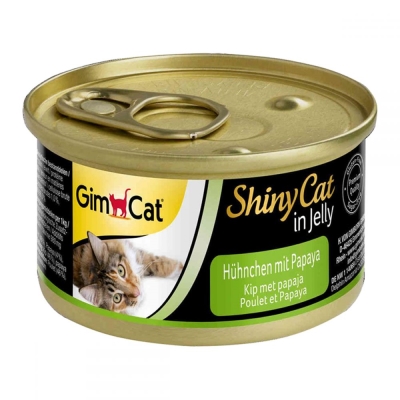 Корм влажный для кошек GimCat Shiny Cat с курицей и папайей, 70 г