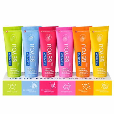 Зубная паста Curaprox Be You Rising Star отбеливающая со вкусом грейпфрута и бергамота, 10 мл