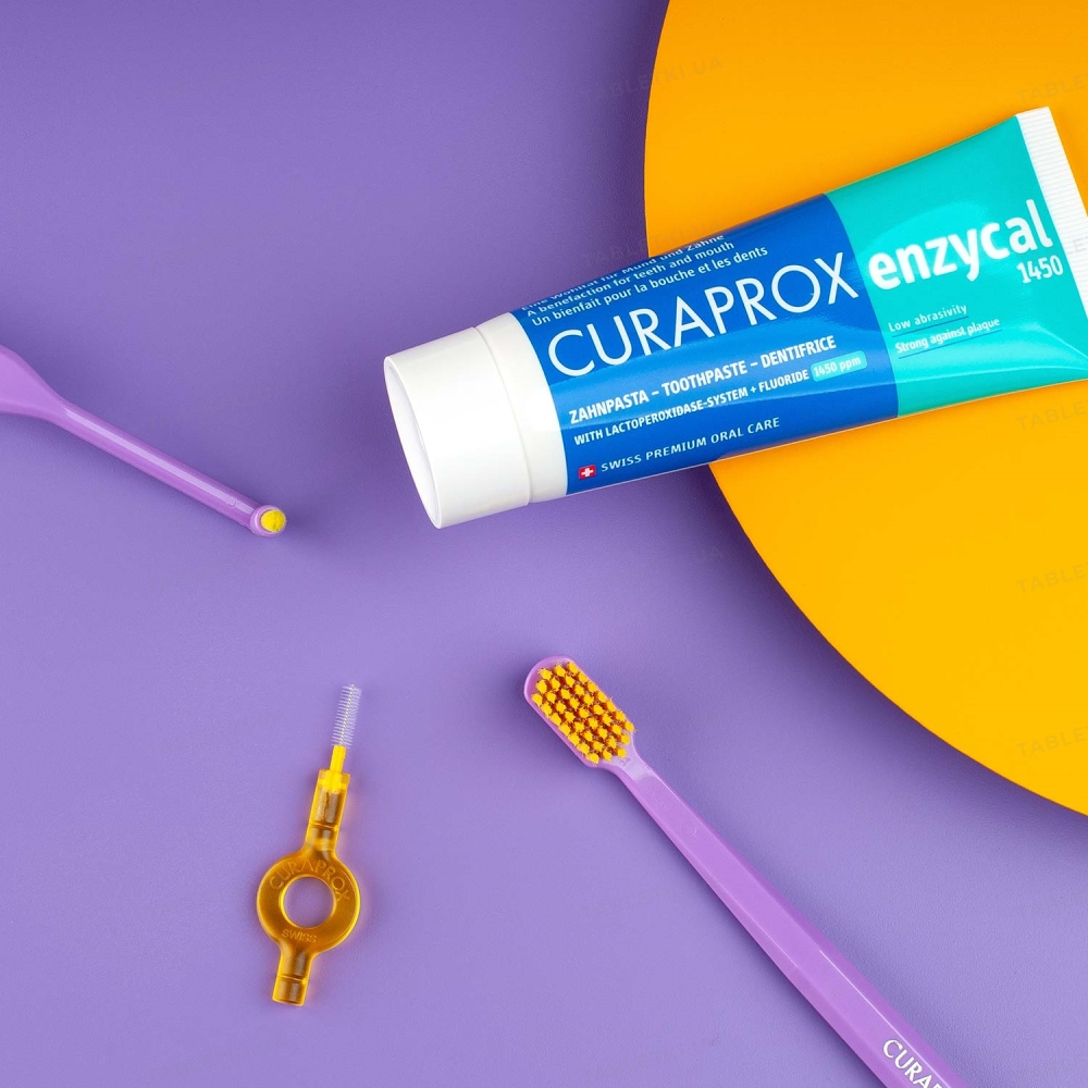 Зубная паста Curaprox Enzycal 1450 ферментная, 75 мл : инструкция ...