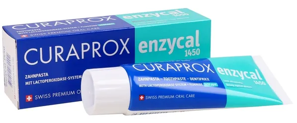 Зубна паста Curaprox Enzycal 1450 ферментна, 75 мл