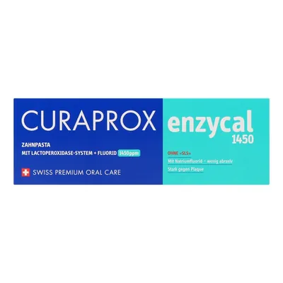 Зубна паста Curaprox Enzycal 1450 ферментна, 75 мл
